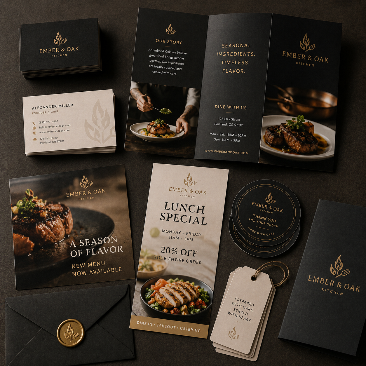 Business card and printing design project in New Jersey