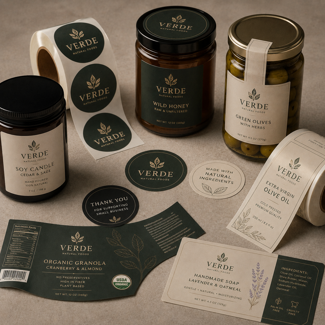 Label and sticker design project in New Jersey
